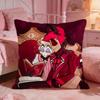 Hazbin HHotels Game Hot Cushion Cover Premium Comfort Reversible Pillow Cove Two In One Design For Any Room  Car Interior
