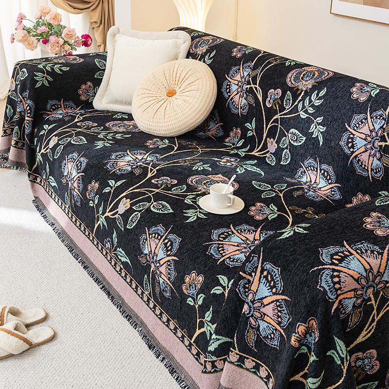 

Европейский входной диван-полотенце Lux с полным покрытием. Высококачественный нескользящий грязеотталкивающий чехол для дивана. Универсальный чехол. Не царапающийся, антипригарный меховой чехол. 180*230cm