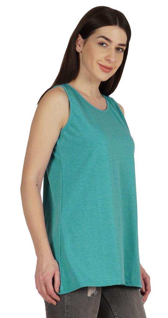 Inkmeso Women  s   Solid Sleeveless Tank Tops Scoop Neck Summer T-shirt Casual