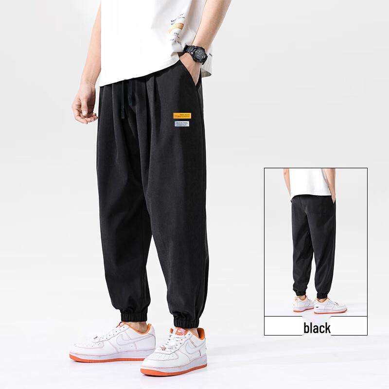 Nanjiren Herren Sommer Sport Jogginghose mit lockerem Schnitt