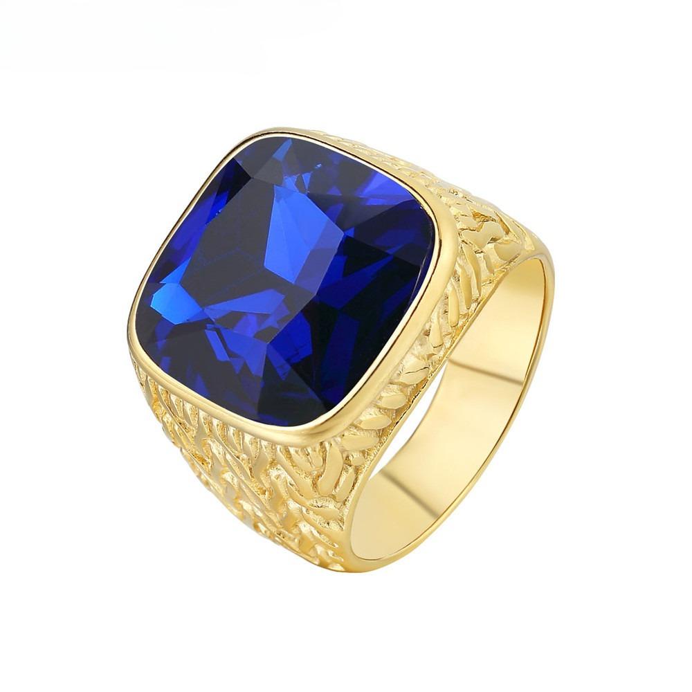 2026 Schmuck, Personalisierte Mode und Schlichtheit, Europäischer und Amerikanischer Gold Edelstein Schmuck Zubehör Ring