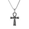 Vintage Waterproof Non-Allergic Stainless Steel Ancient Egyptian Ankh Symbol Pendant Necklace for Men | 18K Gold Plated, Suitable for Daily Wear