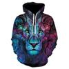 Unisex Hoodies & Sweatshirts 3D Beautiful Starry Sky Pattern Fashionable Adult Long Sleeve Hoodie