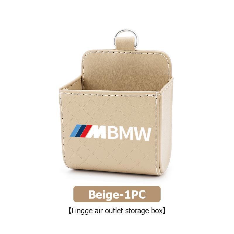 

Car Storage Bag Air Vent Hanging Leather Organizer Box For BMW X1 X3 X5 E39 E46 E90 F20 E60 F30 E36 F10 E87 E70 E91