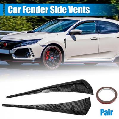 Pair Car Fender Side Vent Carbon Fiber Air Flow Fender Car Body Side Vent Fender