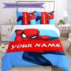 3pcs Spider Man1 Cover Set - Personalized Name, HD Printed Bedding with 1 Cover and 2 Pillowcases - Perfect for Home Decor, Easy Care