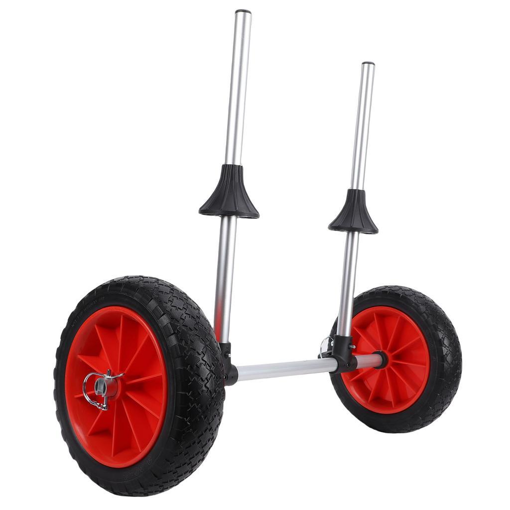 Folding Kayak  , Lightweight Canoe Trolley Carrier with Aluminum Alloy Frame and Rubber Wheels, Stable   for Transporting Kayaks or Rafts