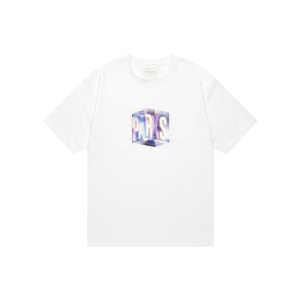 Pagseu Graphic Cube Short Sleeve T-Shirt White