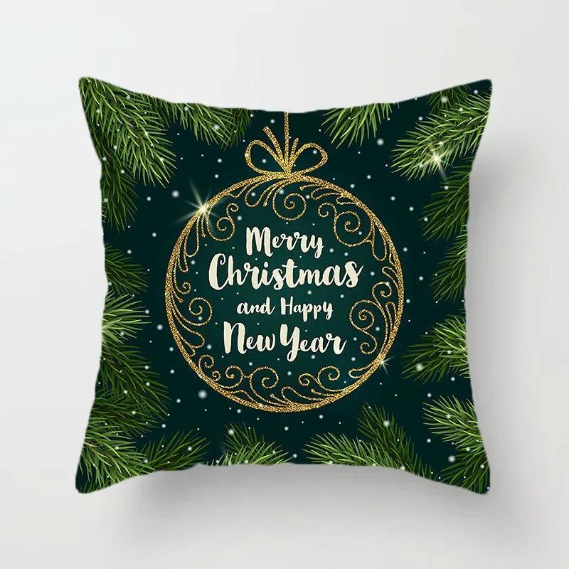 Christmas Themed Pillowcases Car Accessories Office Santa Claus Living Room Sofa Home Pillowcases