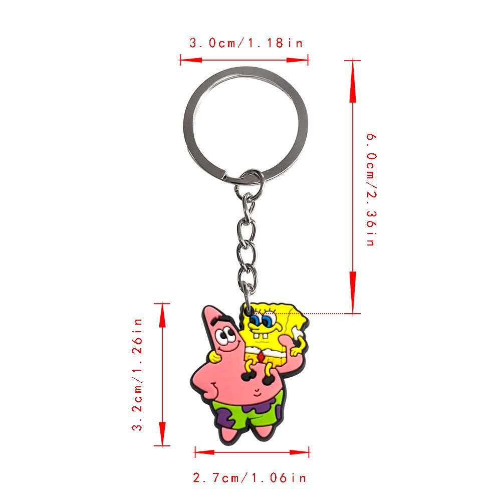 SpongeBob & Patrick Star PVC Keychain - 32 Styles, Cute Cartoon Bag Pendant