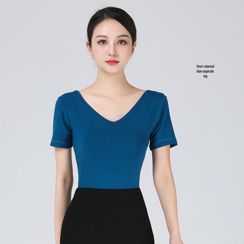 Women's Slim-fit Elegant Dance Practice Suit - Fashion Show and Etiquette Training Set