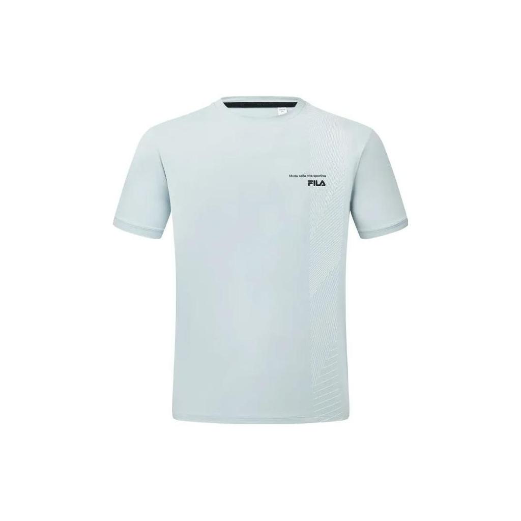 Fila Loose Fit Logo Print Crew Neck Short Sleeve T-Shirt Men Tops Gray A11M321102F-GY