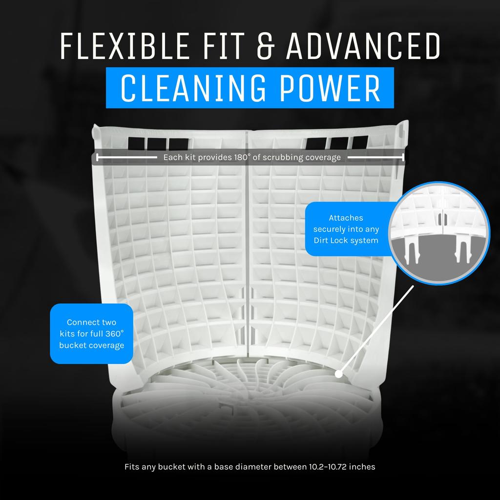 Detail Guardz Scrub Wall 180 Prevents Separates Sand and White Attachment, Scratches, Stones, (DG-DL-SW180-WHT)