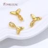 5/10 Stück 18K Gold Plated Fischschwanz Anhänger Für Schmuck, Messing Anhänger Für Halsketten Herstellung Zubehör