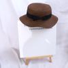 Outdoor Beach Cap Flat Hat Sun Visor Sunscreen Handmade Sun Hat Top Hat Weave Sun Cap Straw Hat
