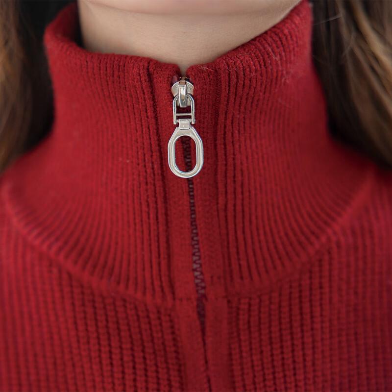 Mocana Women's Jacquard Half-Zip Striped Knit Sweater