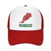 Custom Morocco Moroccan Flag Baseball Cap Outdoor Women Unisexs Adjustable Trucker Hat Summer Personalized Dad Hat