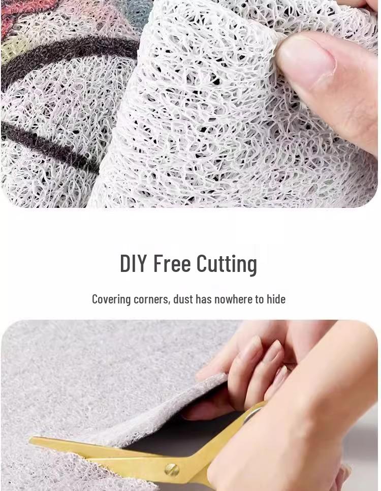 American Fun Scrape Entrance Mat: Wear-Resistant, Non-Slip Mud & Dirt Wiping Silk Ring Foot Pad