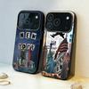 C-City New York Phone Case For iPhone17,16,15,14,13,12,11,Pro,MAX Gray Matte Silicone Black Cover