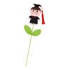 Graduation Season Creative Doctor's Hat Crocheted Cartoon Doll Photography Props Handmade DIY Gift