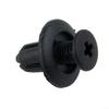 50PCS 8mm Hole Plastic Rivets Fixing Fastener Push Clips Black Fit For Many Cars