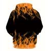 Fashionable Spring and Autumn Creative Flame Printed Hoodies Cool Men's Hoodies Popular