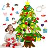 DIY Felt Christmas Tree for Kids - Non-woven Festival Decoration with Wool Pendants