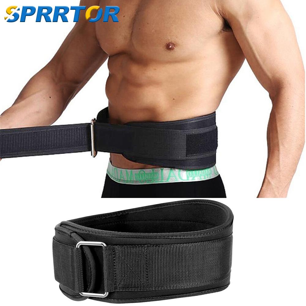 Adjustable Weightlifting Belt for Squat Deadlifts Gym Training Waist Back Support Fitness Black Blue