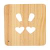 3D Wooden Night Light Rabbit Shape LED Beads Energy Saving Hollow Decorative Desk Light for Bedroom