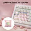 KiiBoom X Strawberry Jam 1986 Linear Mechanical Switch Set, 5-Pin, 40gf, 35-Piece Set, Strawberry Jello Switches for Mechanical Gaming Keyboards,