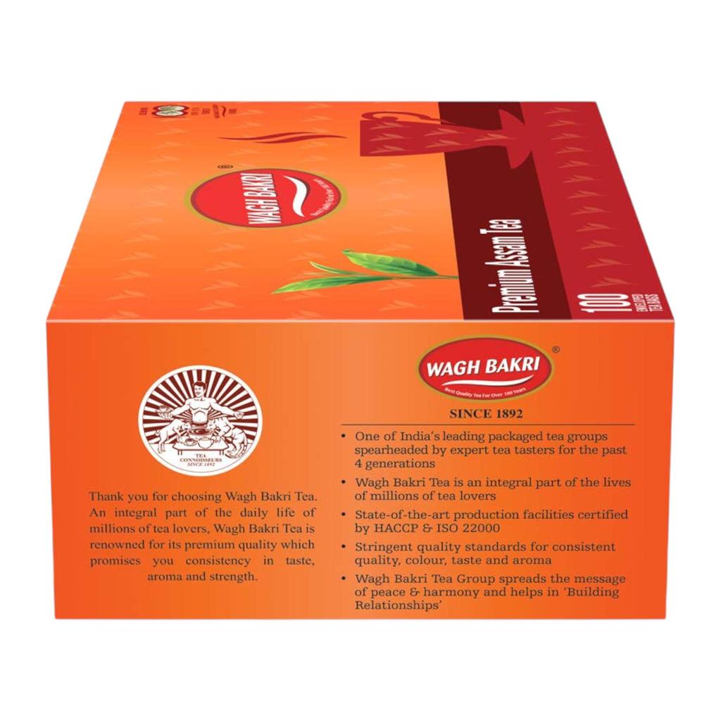 Wagh Bakri Premium Assam Tea 200 G Pack of 1 – Rich Aroma, Full-Bodied Flavor, Ideal for Daily Tea Lovers