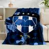 1 Stück Fußballverein Wappen Flanelldecke Geschenk, Geeignet für Männer und Frauen, Weich, Ideal für Betten und Sofa, Geburtstags- oder Weihnachtsgeschenk