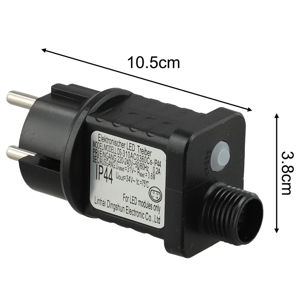 31V 6W EU Adaptér Napájecí zdroj Převodník Adaptér IP44 Vodotěsný 8 Režimů Světelný řetěz Zástrčka Elektrické Adaptéry Příslušenství