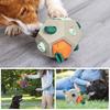 Food Dispensing Dog Toy Pet Treat Dispenser Aggressive Dog Chew Toys Small Medium Large Breeds Enrichment Ball With Squeak For