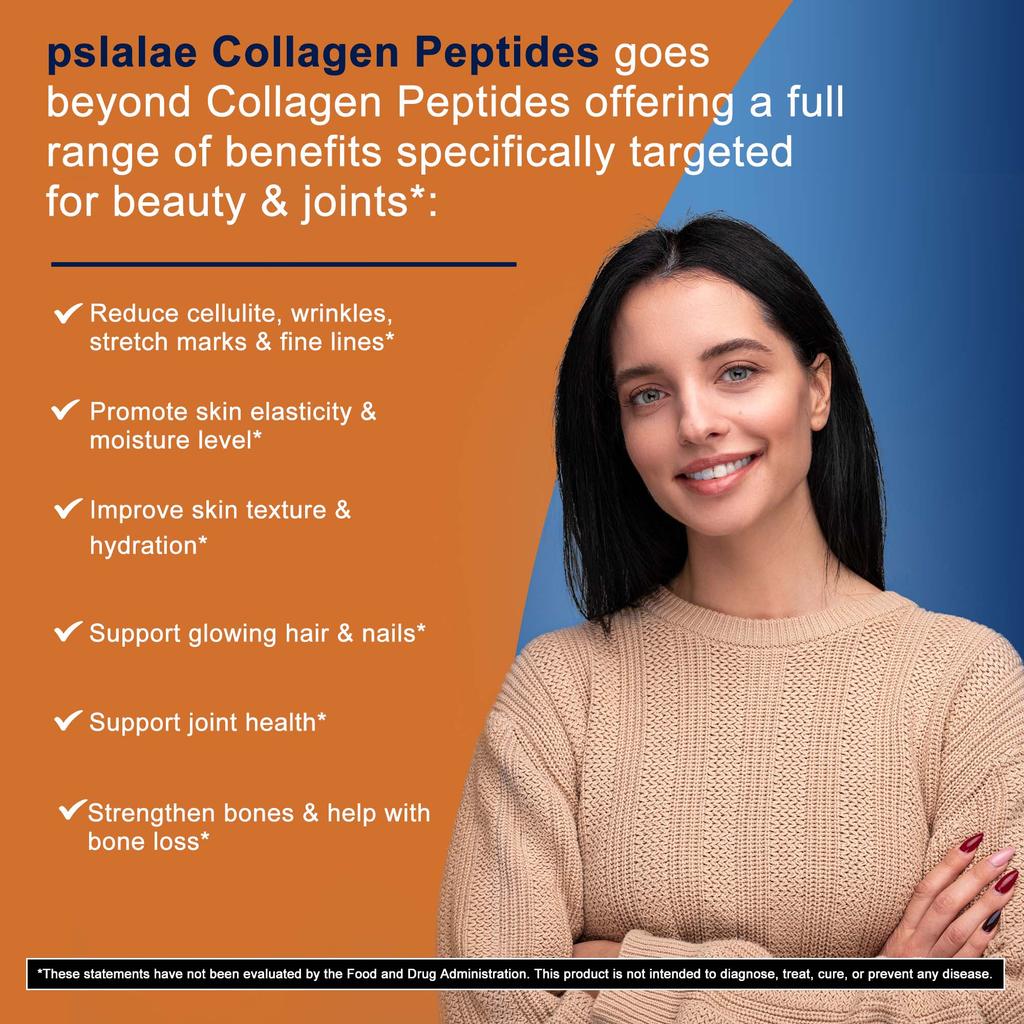 Complex Collagen Capsules Containing Hyaluronic Acid and Biotin Are All-natural and Support Skin Health.