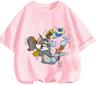 Urban Street Style Tom And Jerry T Shirt Summer Casual Short Sleeve Fashion Clothing For Kids