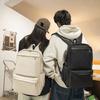 New backpack early spring new casual soft leather men's and women's large-capacity student computer bag
