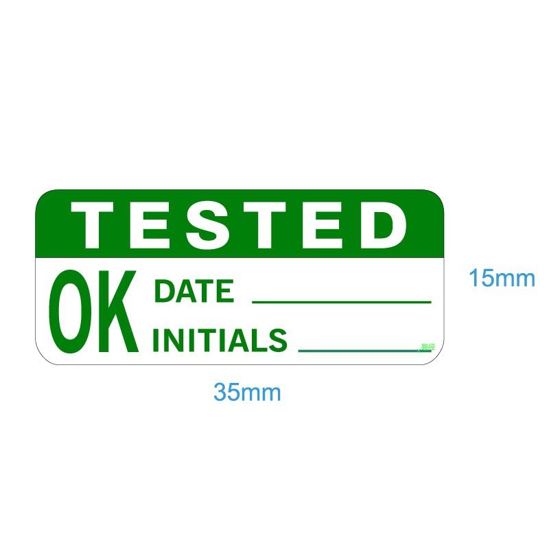 

КАЛИБРОВКА ПО ДАТЕ ПРОВЕРЕННЫХ ИНИЦИАЛОВ Этикетка для записи проверки Наклейка на бумаге для записи Офисная заводская контрольная бирка для проверки продукции 50×25mm，600pcs