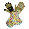 high quality1 Pair Unisex Thorn-Proof Touchscreen Garden Gloves - Breathable Long Sleeve with Floral Pattern, Polyester Material, Left/Right Hand Fit
