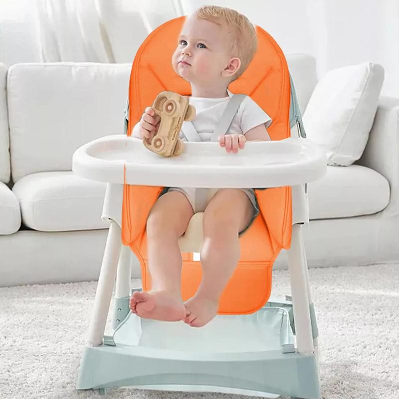 Baby Pu Leather Dining Chair Cover Children Leather Cushion Baby Dining Chair Leather Cover With Padding Seat Case Accessories