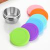 304 Stainless Steel Sauce Cup with Sealed Lid Salad Tomato Dressing Small Dipping Saucer Bowl Sushi Bento Condiment Containers