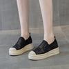 Fisherman shoes women's new one-pedal lightweight lace mesh shoes versatile thick soles increase height and breathability