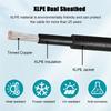 A60zred Black Double Ends Solar Extension Cable 6Mm2 Connector Solar For Photovoltaic Solar Systems Solar Charge Cable Adapterma