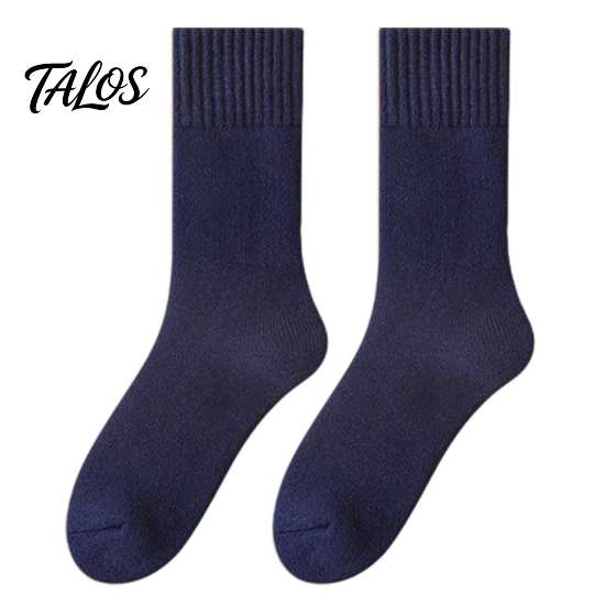 Insulated Boot Socks for Winter Thickened Plush Men, Thermal Fleece Lined Crew Socks, Soft Warm Outdoor Sports Hosiery Mid-calf Elastic Cozy