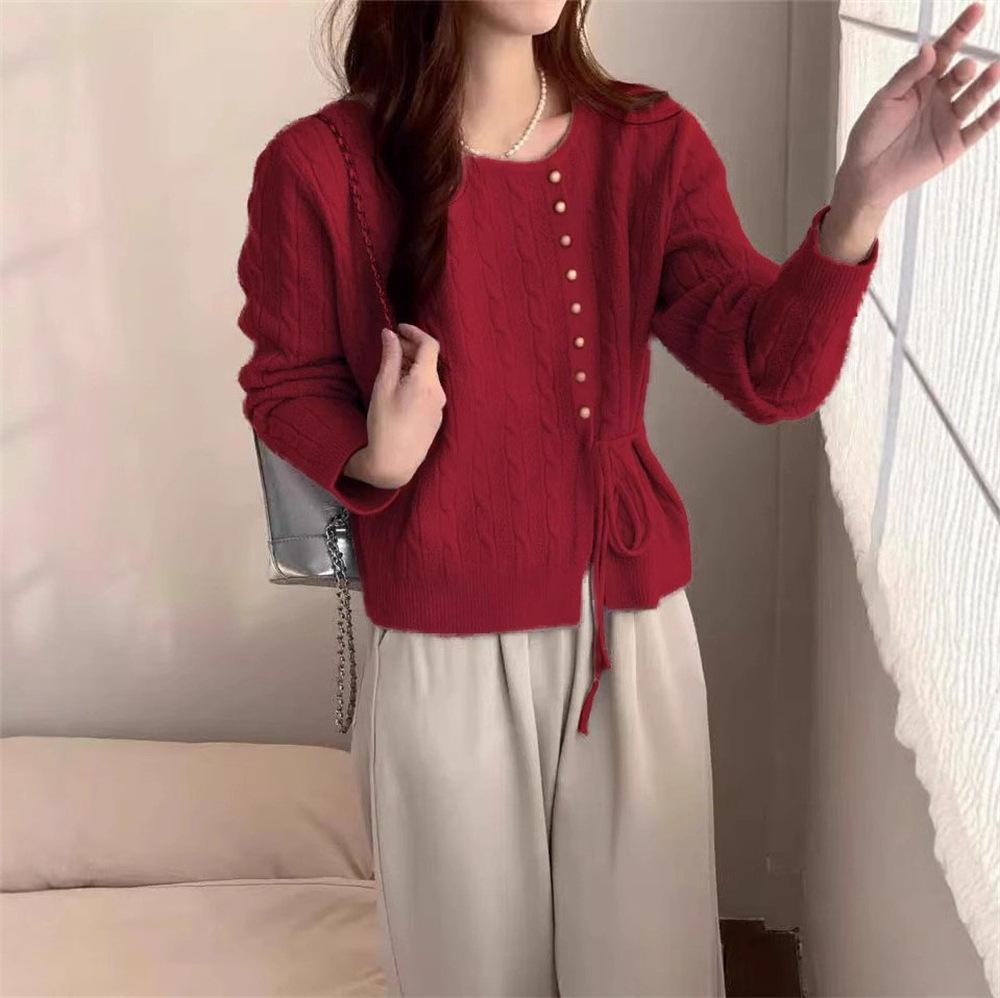 Korean-Style Cable Knit Sweater: Autumn/Winter Loose-Fit Cozy Top