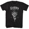 Lemmy Motorhead Glasses and Cap Black T-Shirt
