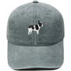 Cute Boston Terrier Embroidered Baseball Cap Washed Retro Daddy Hat Men's and Women's Casual Sports Hat Trend