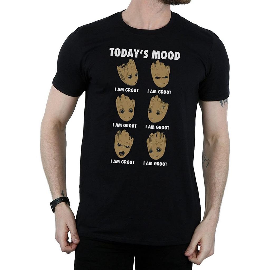 Guardians Of The Galaxy Mens Today´s Mood Baby Groot Cotton T-Shirt