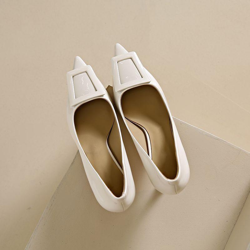 Fashion Office Pointed Toe With Medium Heels Shoes for Women Spring and Autumn Y2k Korean Style Wholesale Young Woman Pumps On Promotion