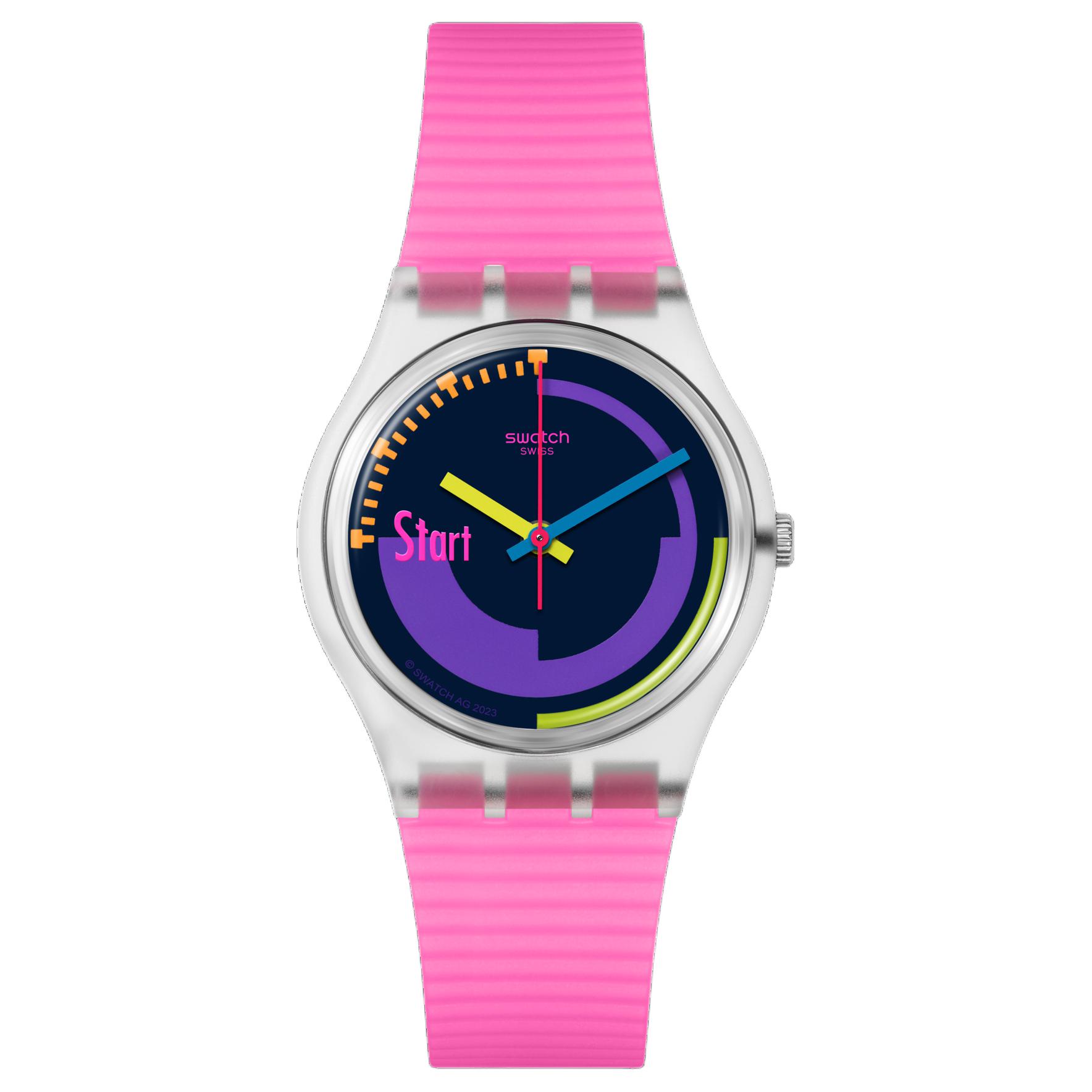 SWATCH Unisex Purple Watch SO28K111 SO28K111 Purple Watch Dial